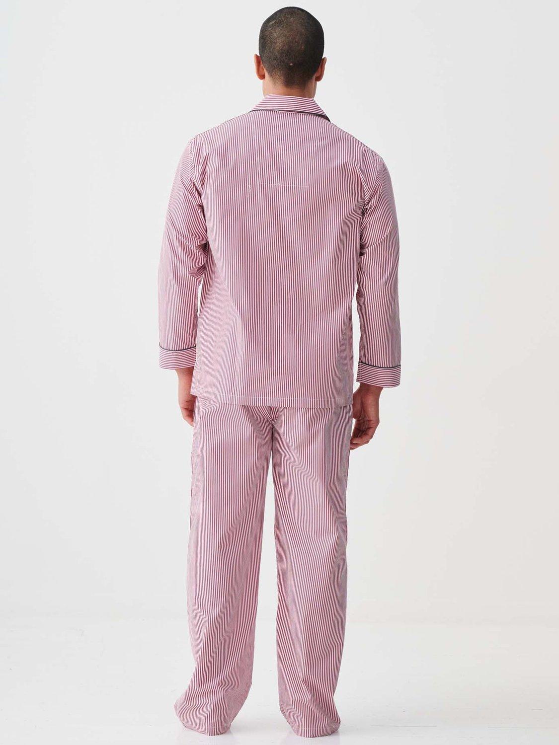 Product image 4 of 5, which shows British Boxers Crisp Cotton Stripe Pyjama Set, St James, S