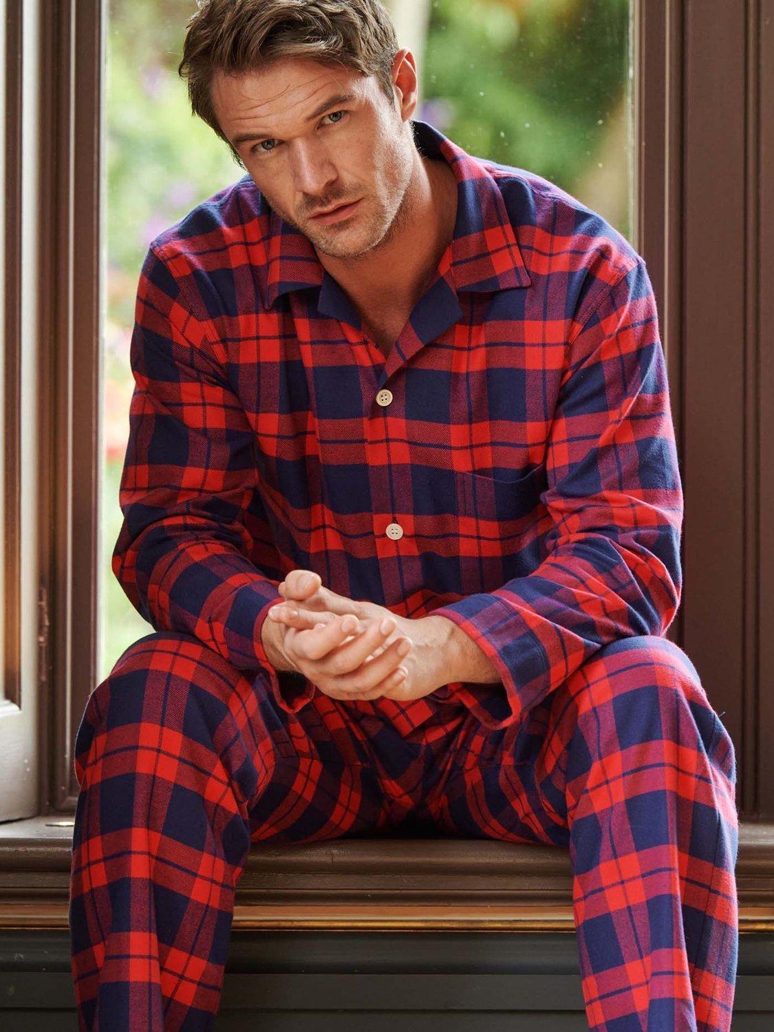 Product image 4 of 4, which shows British Boxers Tartan Brushed Cotton Pyjamas, Dumbarton, S