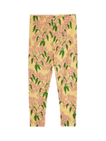 Mini Rodini Kids' Alpine Flower Print Leggings, Yellow