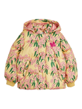 Mini Rodini Kids' Alpine Flowers Puffer Jacket, Yellow