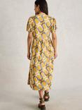 White Stuff Leah Organic Blend Dress, Yellow/Multi