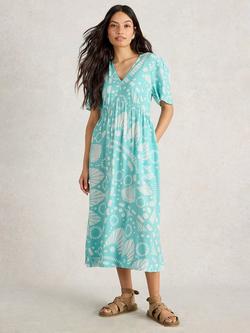 White Stuff Lucy Abstract Dress, Blue/Multi, Blue/Multi