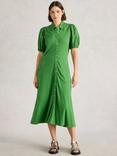 White Stuff Rua Organic Cotton Rich Shirt Dress, Mid Green