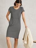 White Stuff Tallie Stripe Jersey Dress, Black/Multi