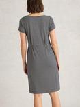 White Stuff Tallie Stripe Jersey Dress, Black/Multi
