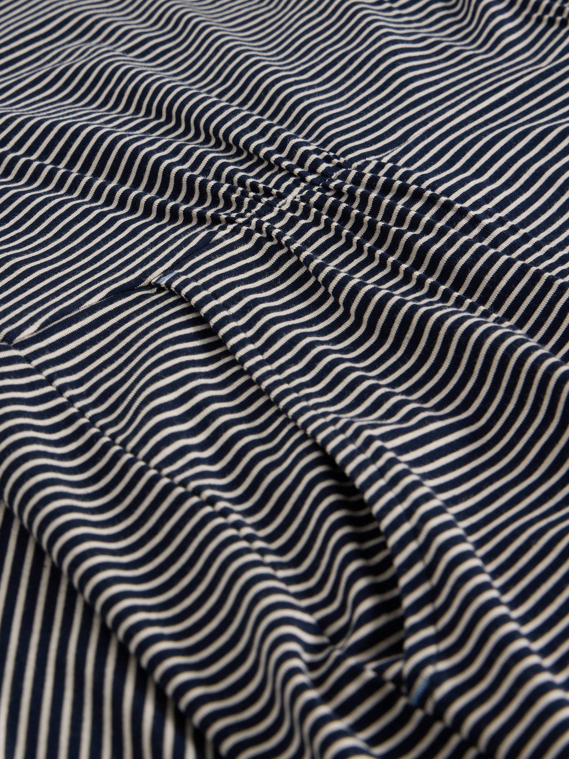 Product image 6 of 6, which shows White Stuff Tallie Stripe Jersey Dress, Black/Multi, 8