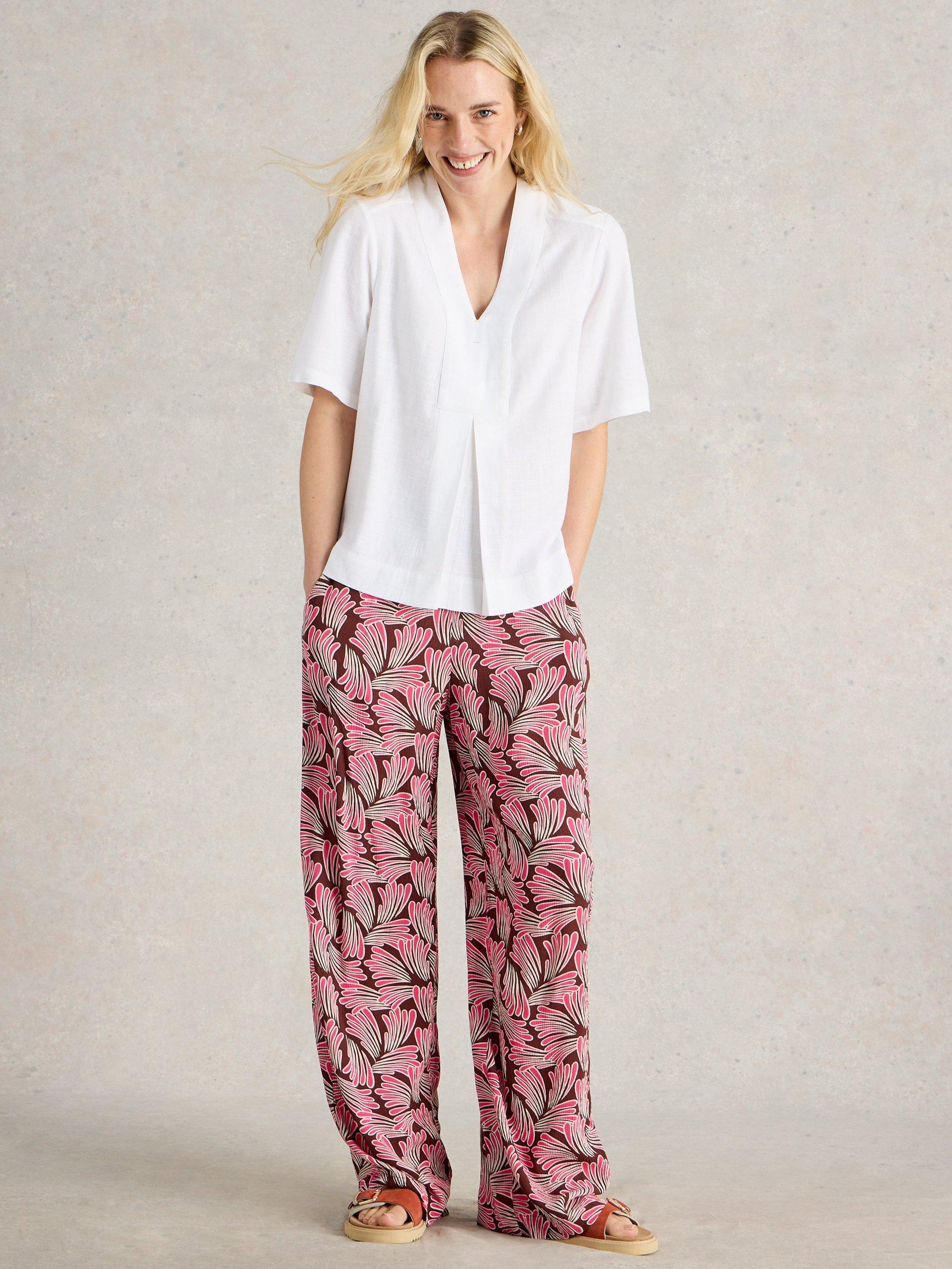 White Stuff Celia V-Neck Top, White
