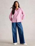White Stuff Sophie Geometric Embroidered Shirt, Pink