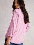 White Stuff Sophie Geometric Embroidered Shirt, Pink