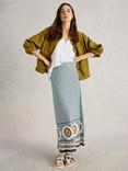 White Stuff Fay Cotton Jersey Maxi Skirt