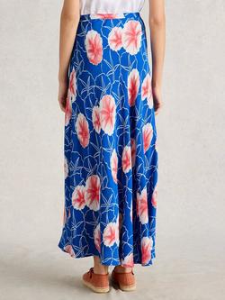 White Stuff Hope Floral Print Maxi Skirt, Blue/Multi - view 2, Blue/Multi