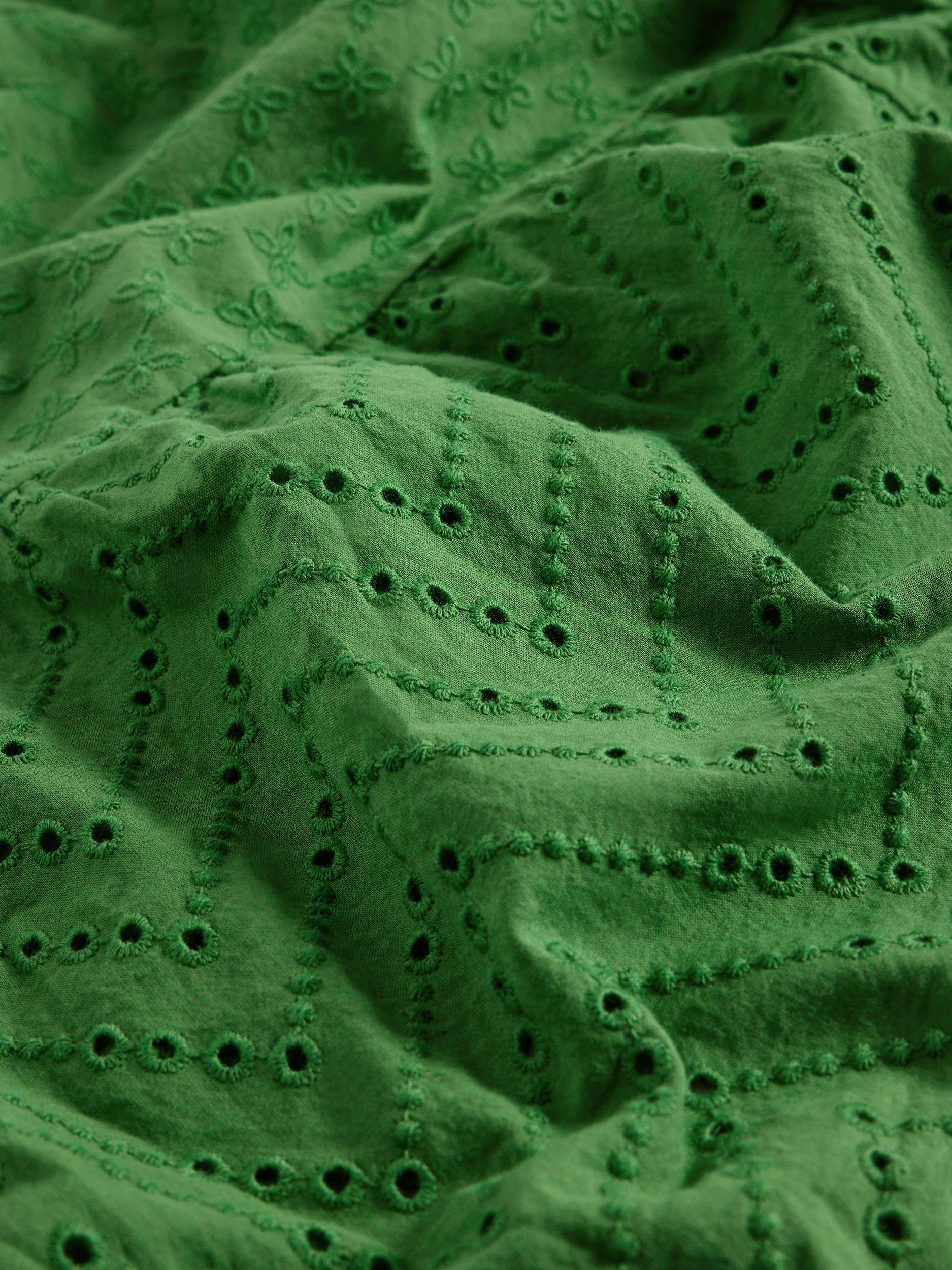 Product image 6 of 6, which shows White Stuff Marissa Cotton Midaxi Skirt, Bright Green, 6
