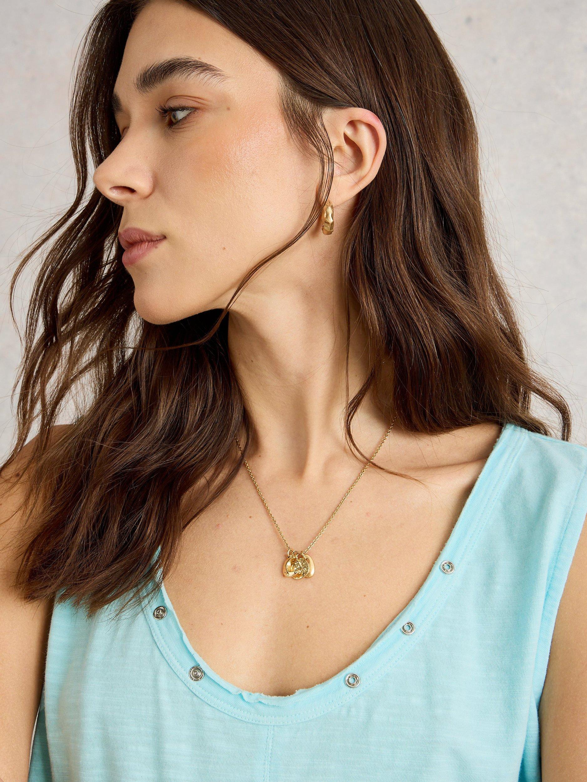 Product image 4 of 6, which shows White Stuff Ava Popper Neck Pure Organic Cotton Vest Top, Light Blue, 10