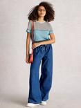 White Stuff Clara Colour Block Stripe T-Shirt, Blue/Multi, Blue/Multi