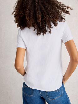 White Stuff Clara Crew Neck T-Shirt, Brilliant White - view 2, Brilliant White