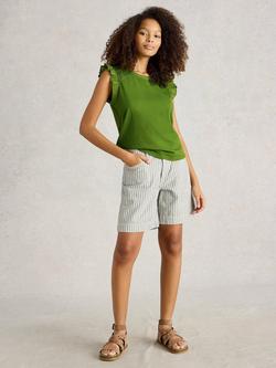White Stuff Organic Cotton Paige Top, Green, Green