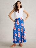 White Stuff Paige Organic Cotton Rich Frill Top, White