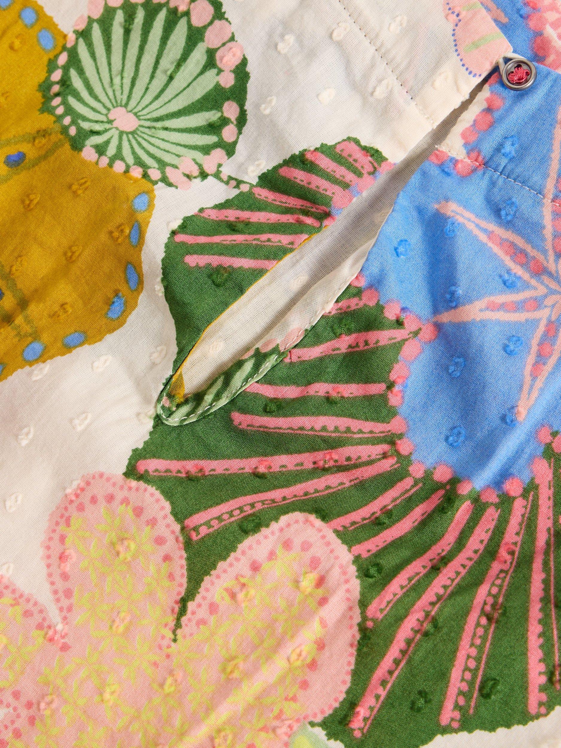 Product image 6 of 6, which shows White Stuff Paradise Pure Organic Cotton Top, Ivory/Multi, 6