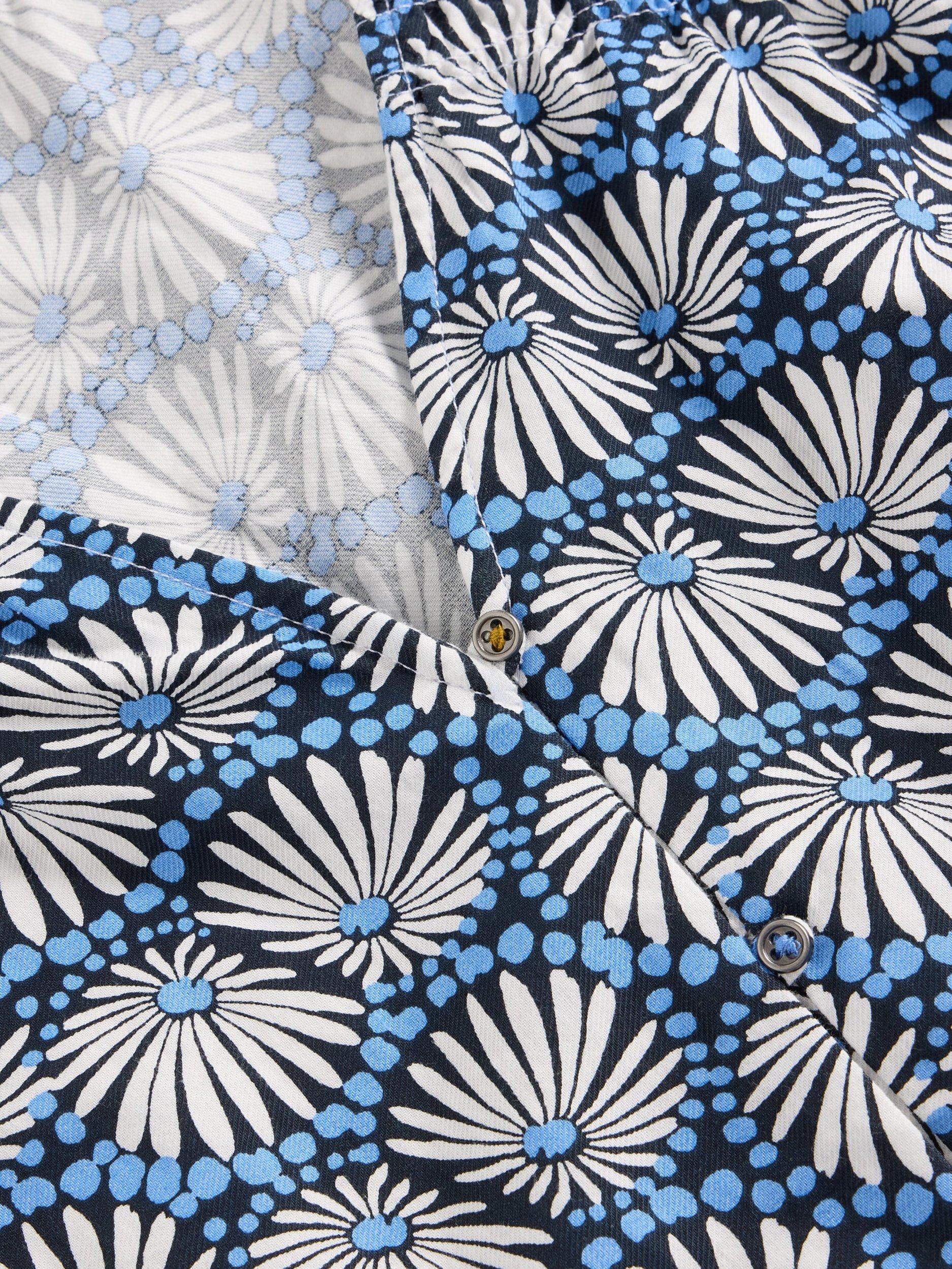 Product image 6 of 6, which shows White Stuff Rae Floral Pure Organic Cotton Top, Blue/Multi, 6