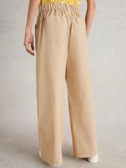 White Stuff Pure Cotton Harley Trouser, Beige - view 2, Beige