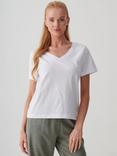 British Boxers V-Neck Pure Organic Cotton T-Shirt, White