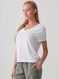 British Boxers V-Neck Pure Organic Cotton T-Shirt, White