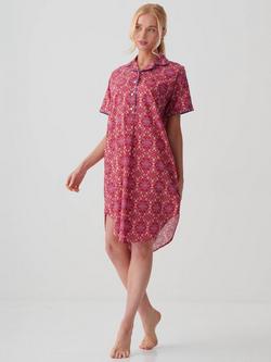 British Boxers Crisp Cotton Nightshirt - view 2, Multi