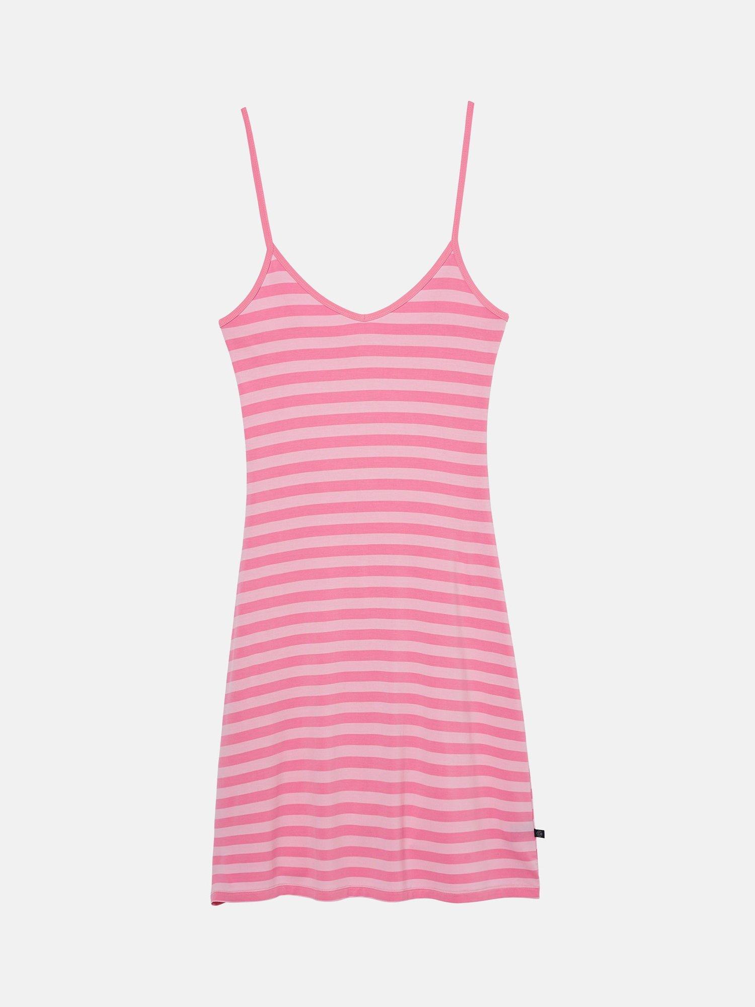 Product image 4 of 5, which shows British Boxers Ice Cream Bamboo Strappy Nightdress, Pink, XS