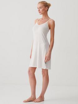 British Boxers Lace Trim Bamboo Rich Nightdress - view 2, Ivory