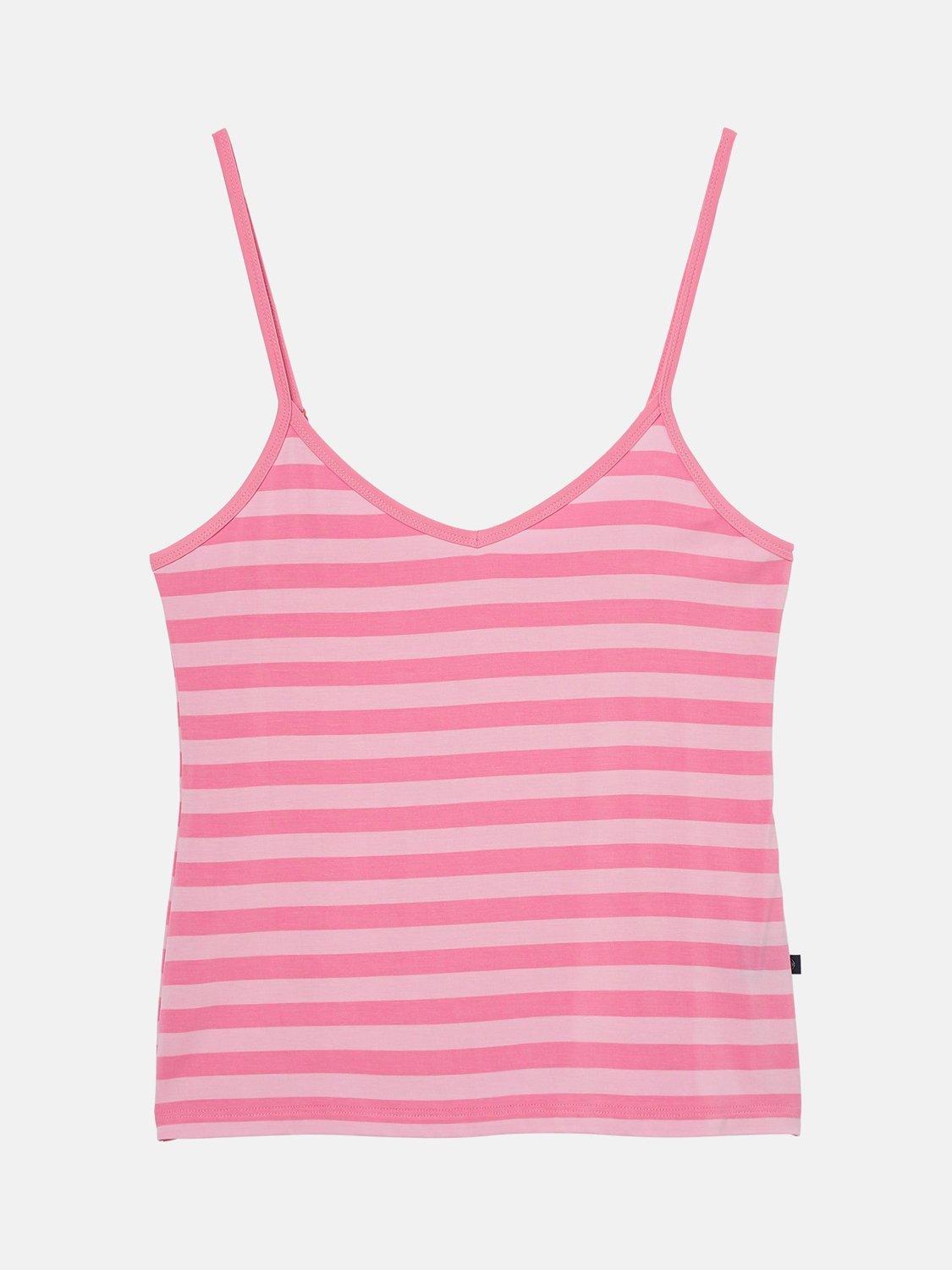 Product image 5 of 8, which shows British Boxers Ice Cream Bamboo Camisole Pyjama Set, Pink, XS