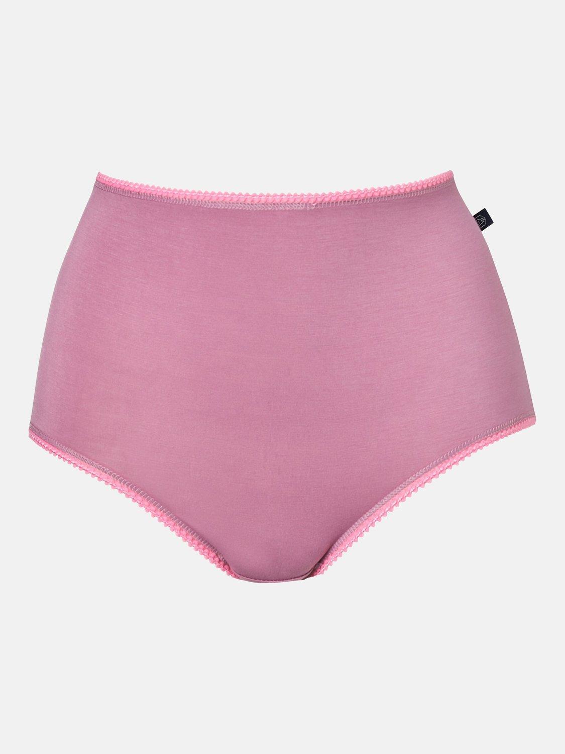 Product image 7 of 9, which shows British Boxers Ice Cream Bamboo Full Briefs, Pack of 4, Pink, XS