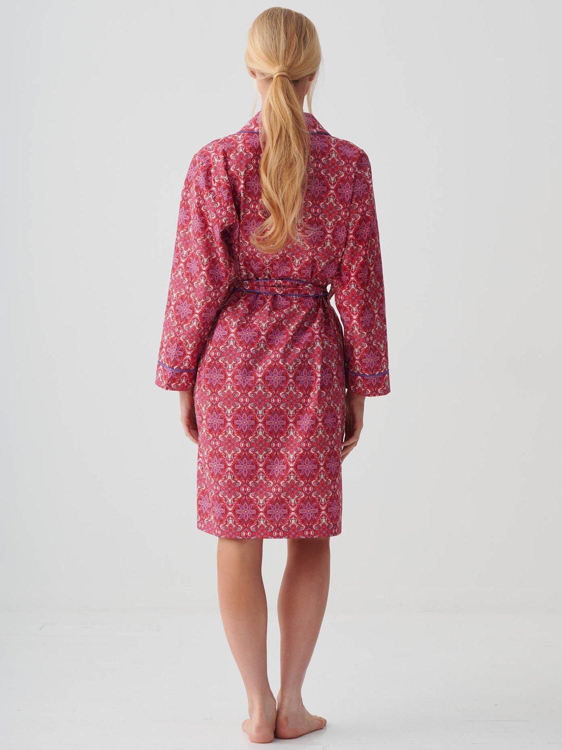 Product image 4 of 5, which shows British Boxers Byzantine Paisley Dressing Gown, Multi, XS