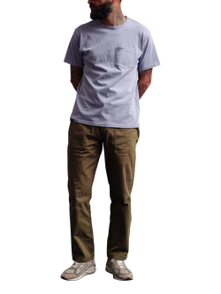 Dubbleware Cotton Regular Fit Short Sleeve Pocket T-Shirt, Soft Blue - view 2, Soft Blue