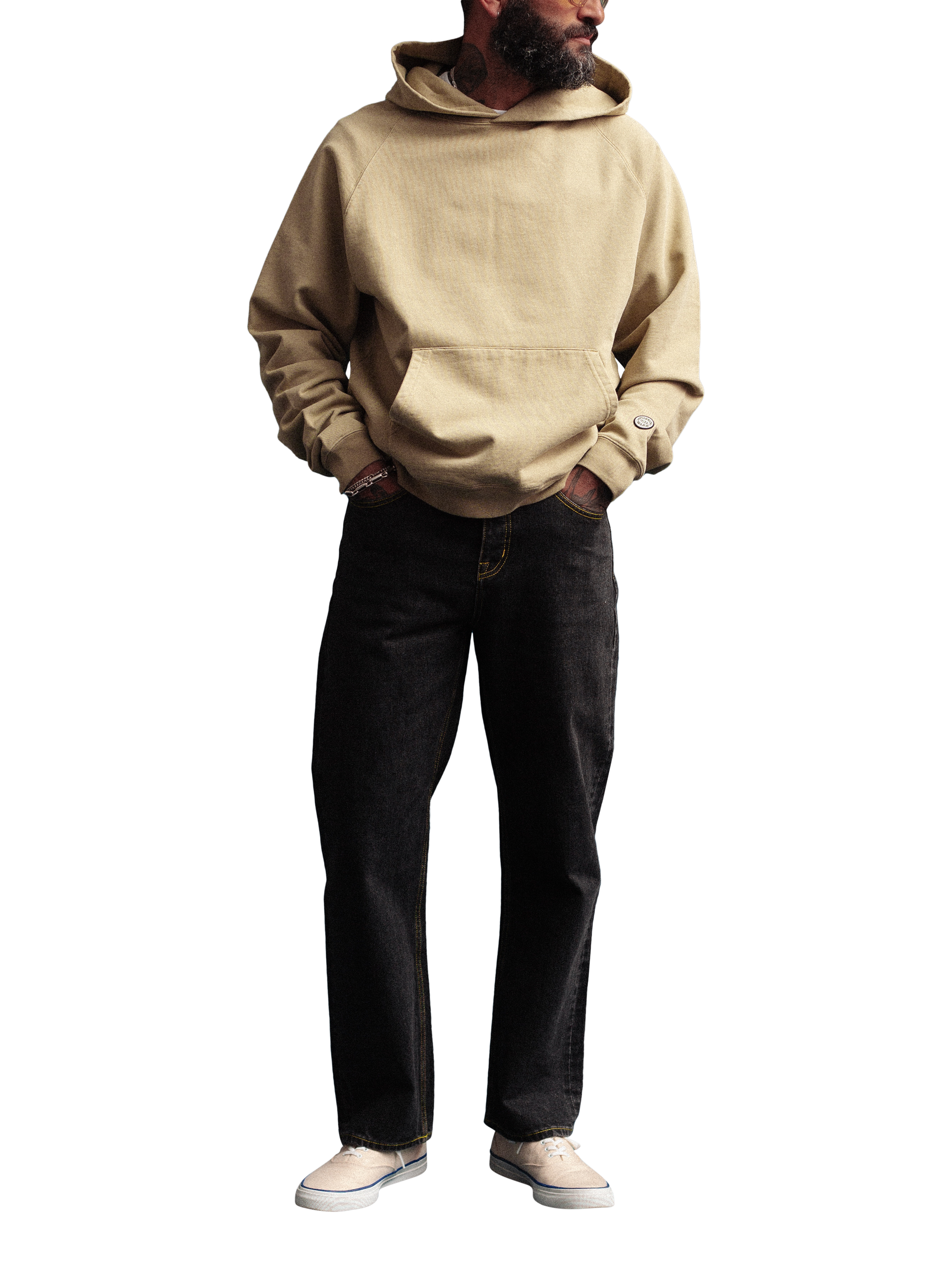 Product image 4 of 6, which shows Dubbleware Selvedge Denim Work Jeans, Black Wash, 32R