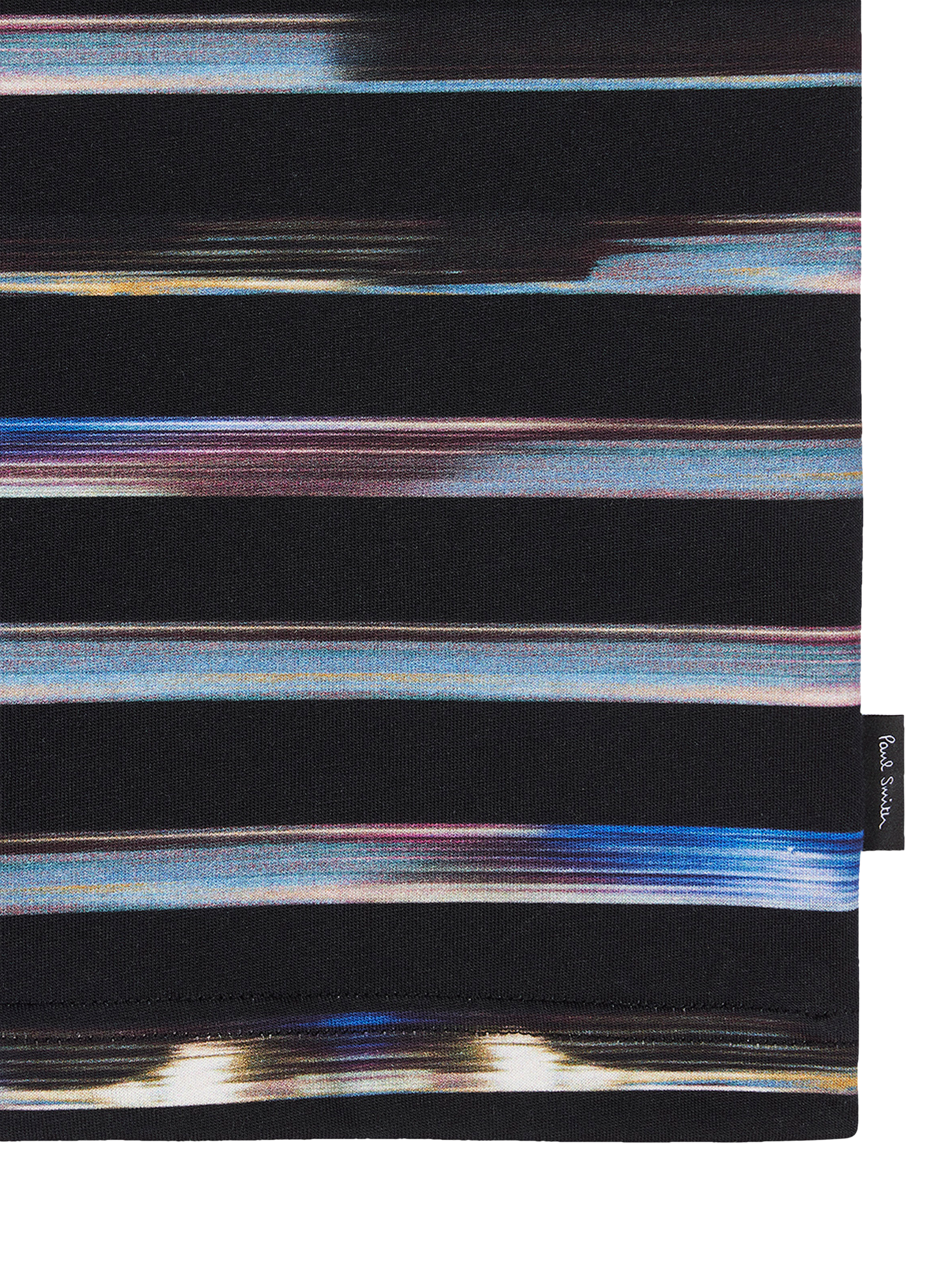 Product image 2 of 2, which shows Paul Smith Crew Neck Stripe Cotton T-Shirt, Black, S