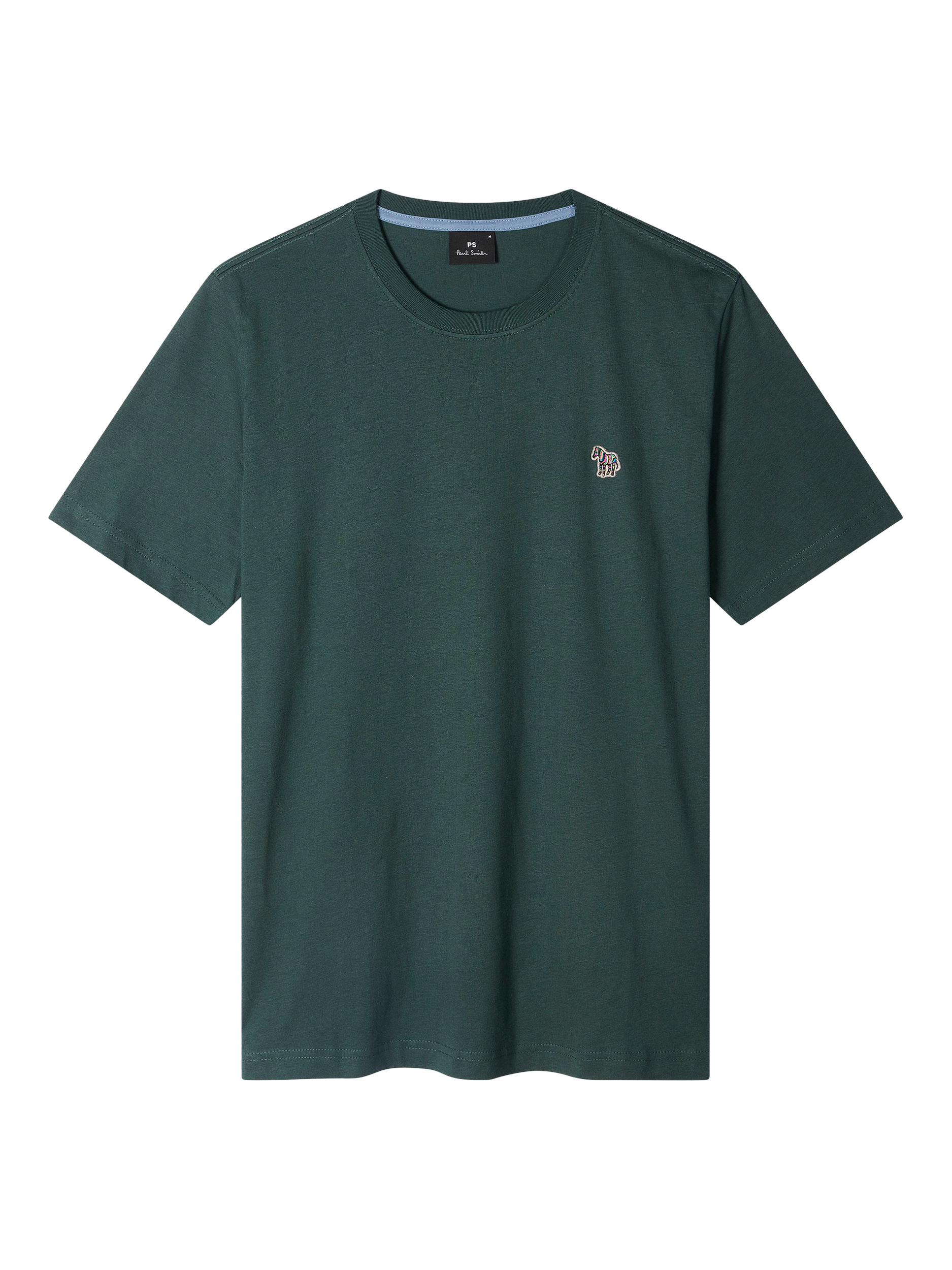 Product image 1 of 2, which shows Paul Smith Zebra Motif Cotton T-Shirt, Green, S