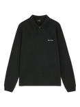 Paul Smith Logo Long Sleeve Cotton Polo Shirt