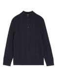 Paul Smith Cable Knit Half Zip Cotton Jumper