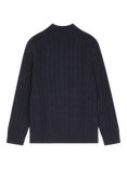 Paul Smith Cable Knit Half Zip Cotton Jumper