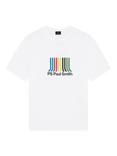Paul Smith Logo Stripe Cotton T-Shirt, White