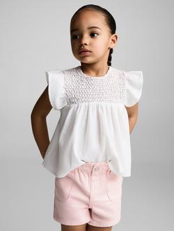 Mango Kids' Pepi Cotton Shorts, Pink