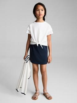 Mango Kids' Cotton Skort, Navy, Navy