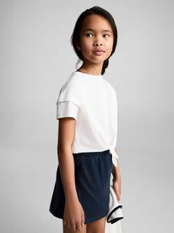 Mango Kids' Cotton Skort, Navy - view 2, Navy