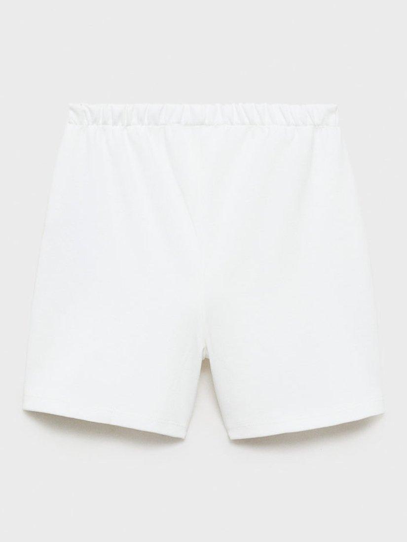 Product image 4 of 6, which shows Mango Kids' Sea Cotton Mini Skort, Natural White, 7-8 yrs