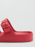 Mango Kids' Buckle Strap Sandals, Medium Red