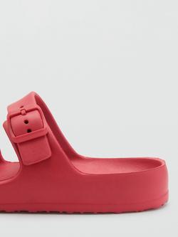 Mango Kids' Buckle Strap Sandals, Medium Red - view 2, Medium Red