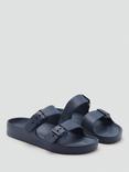 Mango Kids' Buckle Strap Sandals, Medium Blue