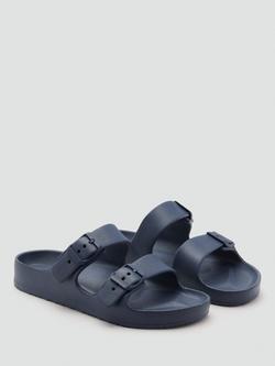 Mango Kids' Buckle Strap Sandals - view 2, Medium Blue
