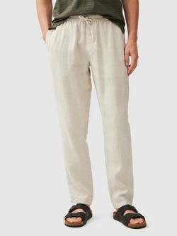 Rodd & Gunn Linen Resort Trousers, Navy, Oatmeal