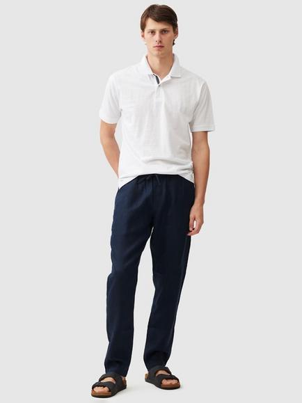 Rodd & Gunn Linen Resort Trousers - view 2, Navy